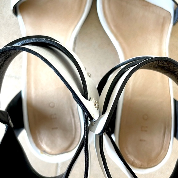 IRO Paris White Leather Strappy Sandals – Size 38 - Picture 11 of 14